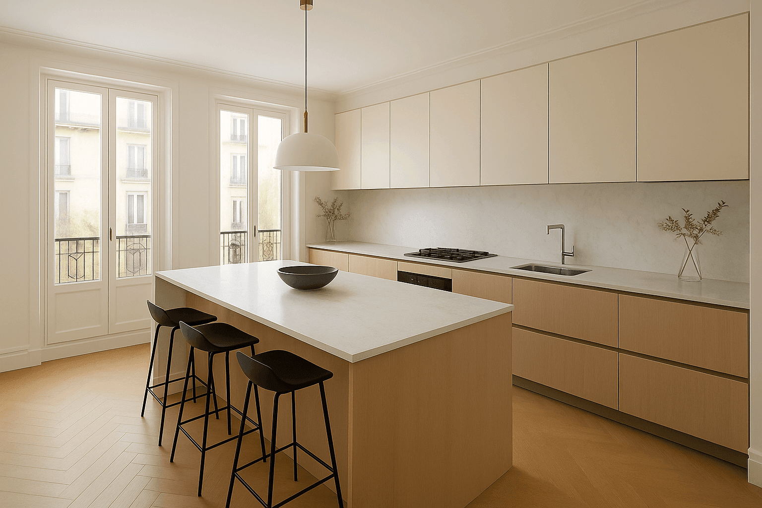 Travaux d’isolation thermique des murs intérieurs dans un logement rénové à Paris